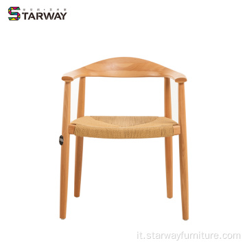 Hans Design Kennedy Chair Rattan Rope Seat